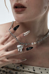 SILVER BITE NECKLACE