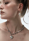 SILVER BITE EARRINGS