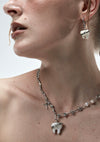 SILVER BITE NECKLACE