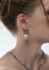 SILVER BITE EARRINGS