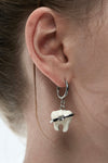 SILVER BITE EARRINGS