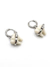 SILVER BITE EARRINGS