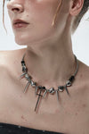 GLITCH CROSS NECKLACE