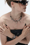GLITCH CROSS NECKLACE