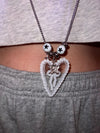 Lace Heart Pendant Necklace