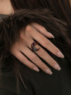 RUBY ARC RING