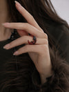 RUBY ARC RING