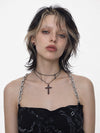 THORNBOUND CROSS NECKLACE