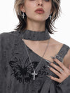THORNBOUND CROSS NECKLACE