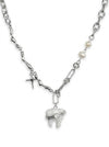 SILVER BITE NECKLACE